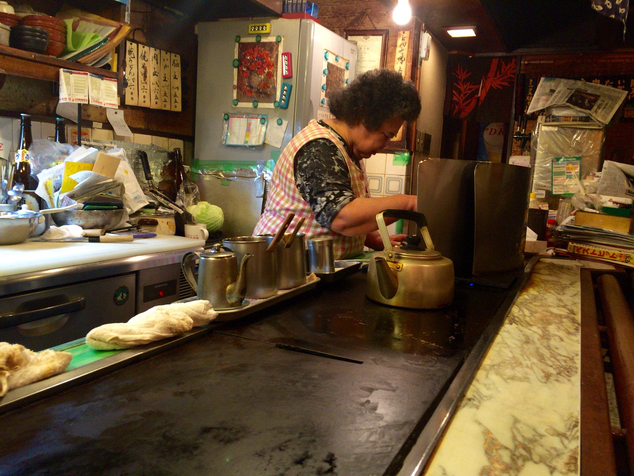 店を出して55年。貫禄たっぷりの優しいママさん