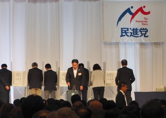 (みんな大好き枝野幸男幹事長もしっかり投票)