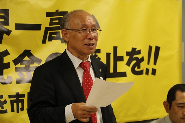原告団長の宇都宮健児弁護士