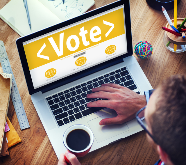 Digital Online Vote Democracy Politcs Election Government Concept